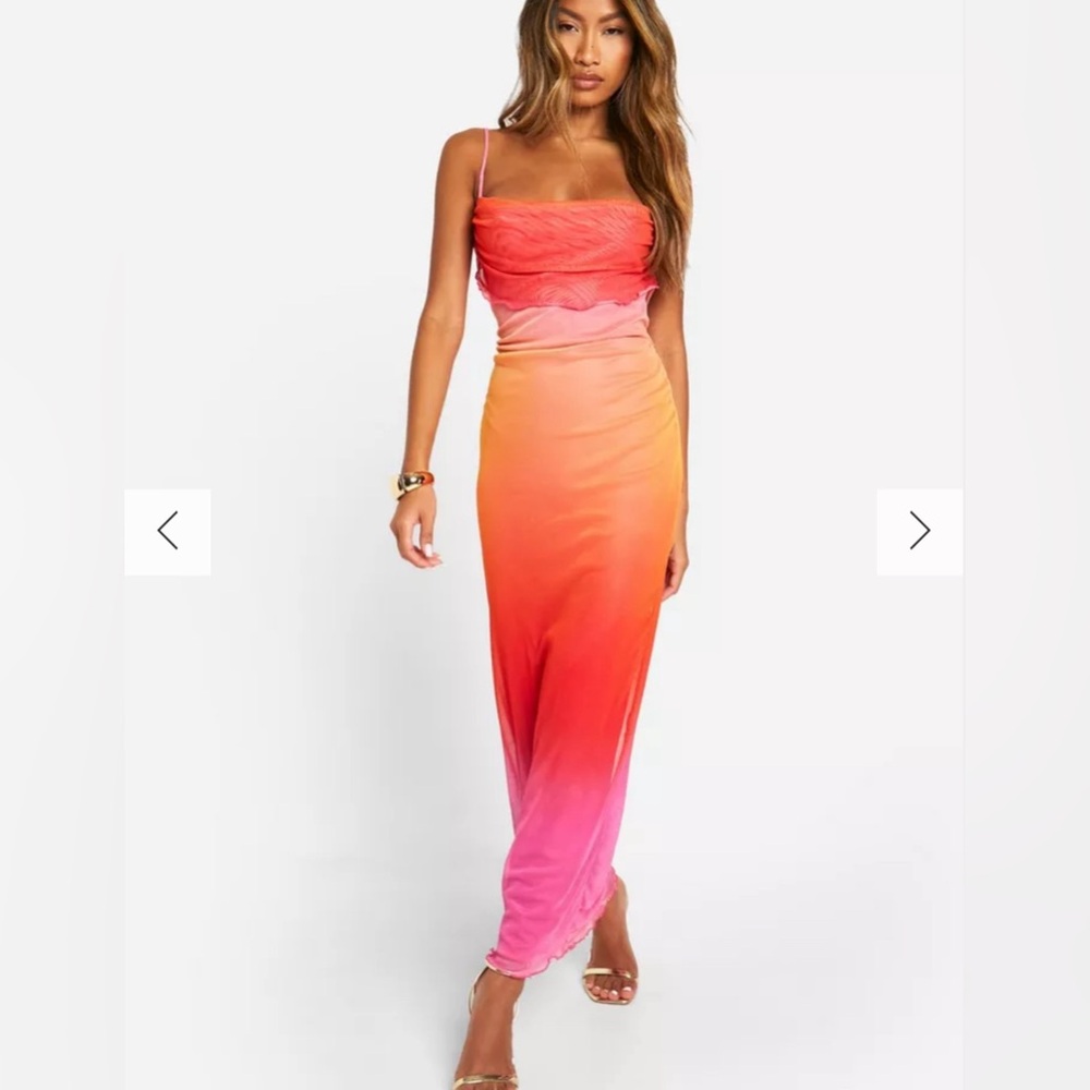 Boohoo Ombre Cami Slip Dress
